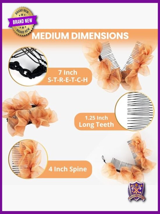 Stretch Banana Clip Double Combs Hair Accessory for Various Hair Types main image 6